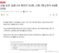 韩国11名军人确诊最新消息 韩国肺炎疫情实时动态 韩国累计确诊新冠肺炎763例